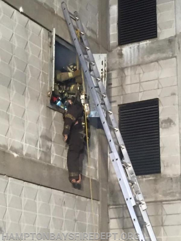 Rapid Intervention Team training at the Suffolk County Fire Academy